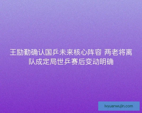 王励勤确认国乒未来核心阵容 两老将离队成定局世乒赛后变动明确